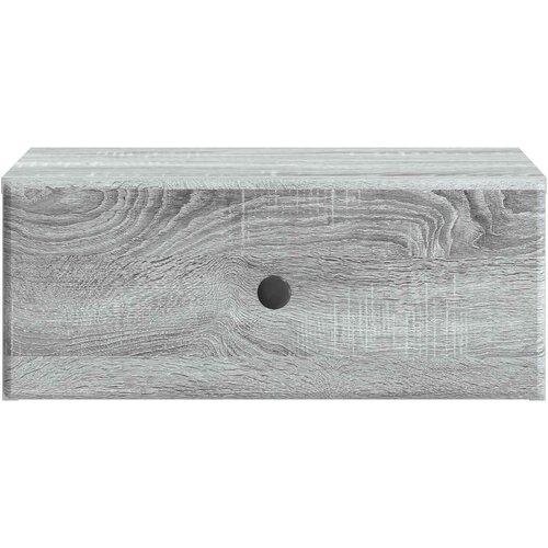  Noćni ormarić za montažu na zid Siva sonoma 49 x 34,5 x 20 cm Slike