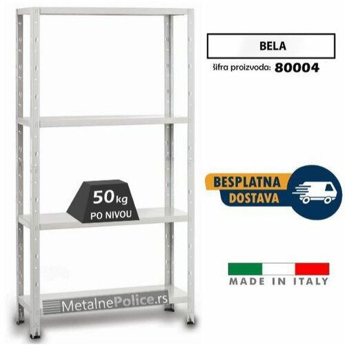 polica metal metal 160x84x30 4x50kg Slike