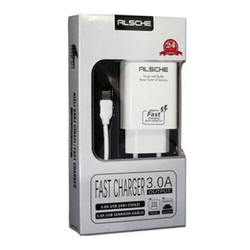 Alsche kućni punjač  AL-50 fast charger 3.0A micro beli Cene