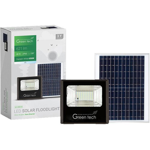  LED solarni reflektor Green Tech 40W, 6500K, IP65 Cene