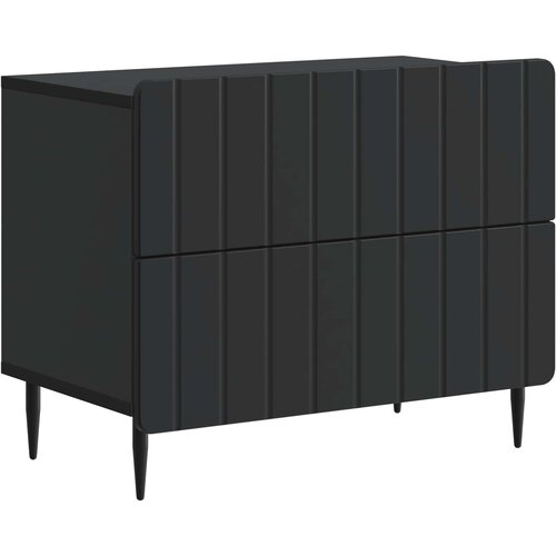 vidaXL Noćni ormar Crna 62 x 34 5 x 49 5 cm Konstruirano drvo - Crna Cene