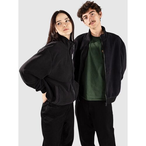 Urban Classics Colour Block Polar Fleece Jakna iz flisa black / black Cene