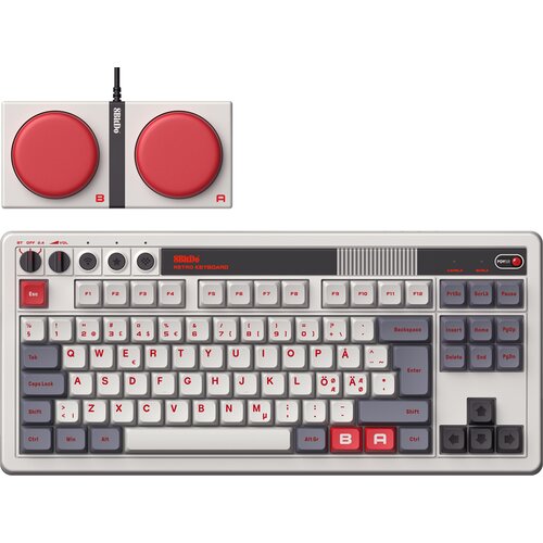 8BitDo Retro 108 mehanska tipkovnica N Edition z nordijsko razporeditvijo tipk Cene