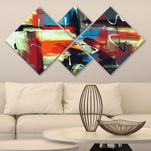 Wallity slika 4MDF8603615, 60x115 cm, 4 dela Cene