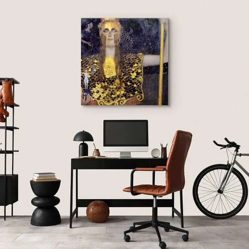  Slika - Gustav Klimt &amp;ndash; Pallas Athene 80x80 Akustična Slike