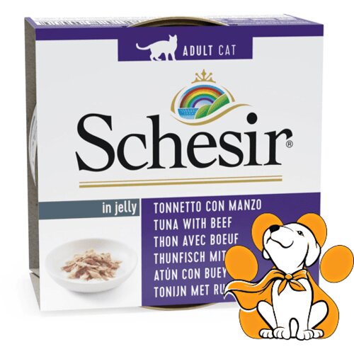 Schesir cat tunjevina i govedina u želeu 85g Cene