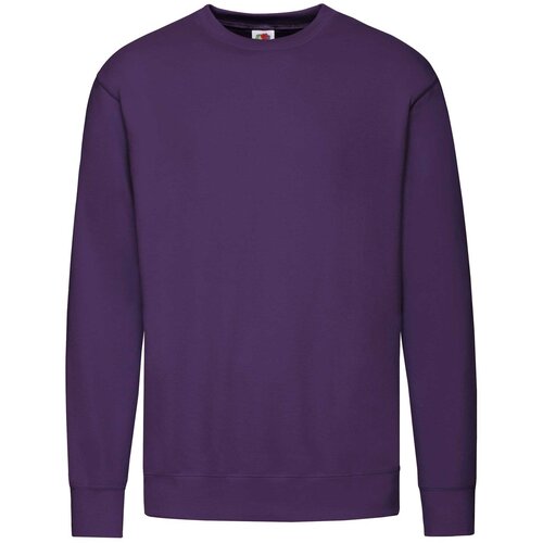 Fruit Of The Loom Fioletowa bluza męska Lightweight Set-in-Sweat Sweat Slike
