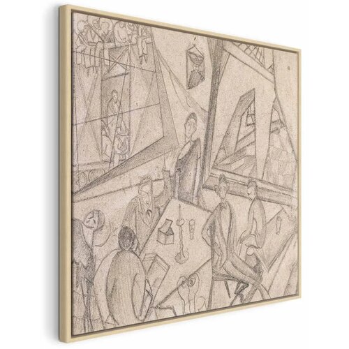  Slika - Frida Kahlo &ndash; Frida and Her Contemporaries 80x80 U prirodnom drvenom okviru Cijene