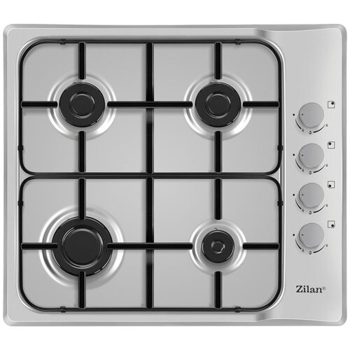 Zilan Ugradbena plinska ploča za kuhanje, 60 cm, Inox &amp;ndash; ZLN0027 Slike