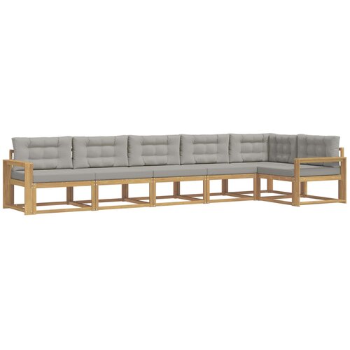 vidaXL Zunanja garnitura za sedenje 4 pcs Bela in svetlo siva, (5000279841) Cene