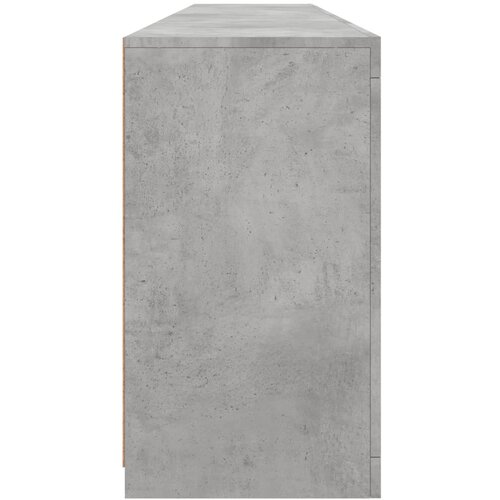  Komoda s LED svjetlima siva boja betona 202x37x67 cm Slike