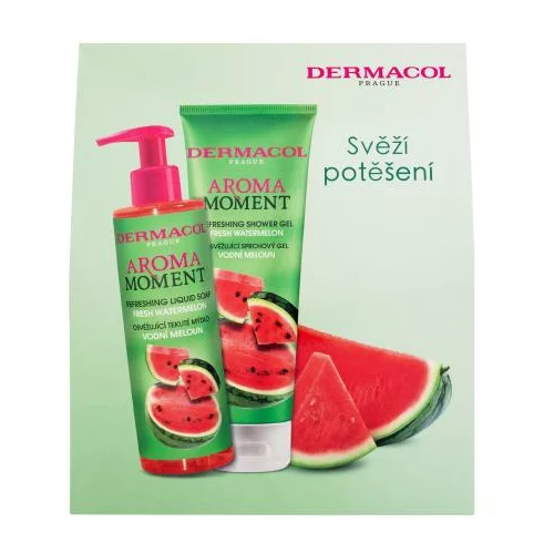 Dermacol Aroma Moment Fresh Watermelon Set tekoče milo Fresh Watermelon 250 ml + gel za prhanje Fresh Watermelon 250 ml unisex