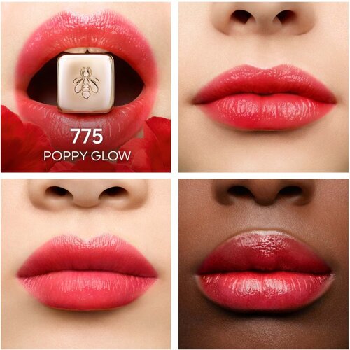Guerlain KissKiss Bee Glow obnovitveni in vlažilen balzam za ustnice 3,2 g odtenek 775 Poppy Glow Slike
