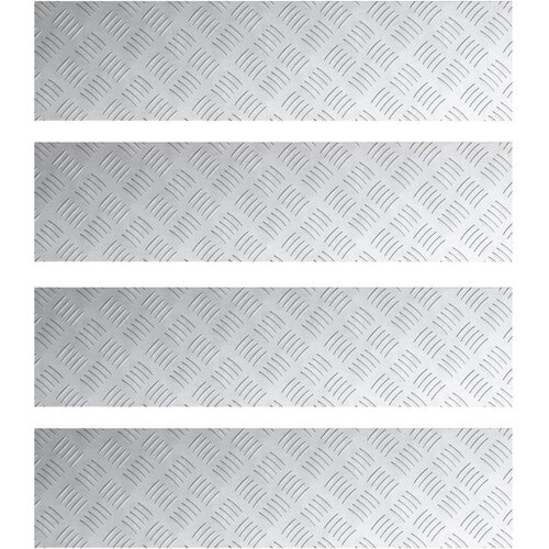  Aluminijske &amp;Scaron;ahovske Ploče 4 kom Protuklizne 80x20 cm Slike