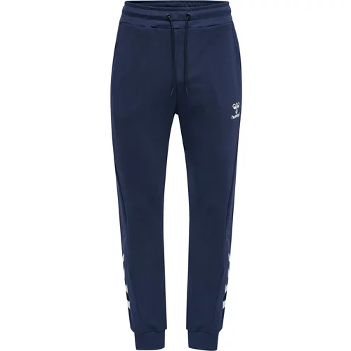 Hummel Sportske hlače mornarsko plava / bijela