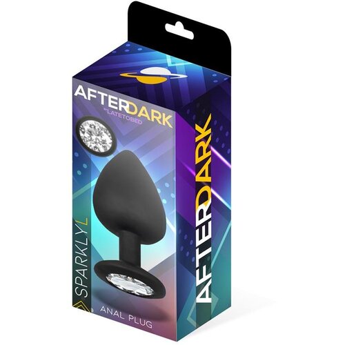 Afterdark analni čep sparkly black (l) Slike