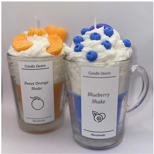 Candle Desire Mirisna sveća u staklenoj čaši - Blueberry shake Cene