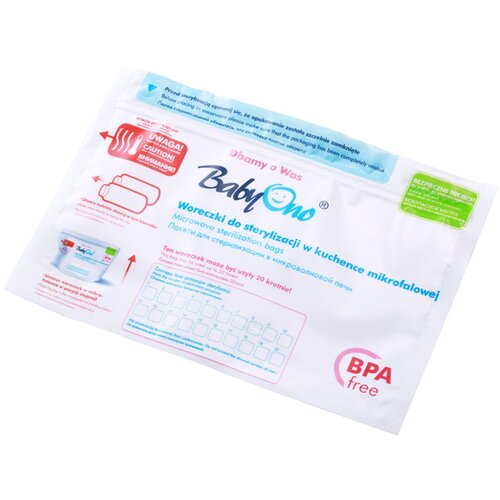 BabyOno Take Care Microwave Steam Sterilizer Bags vrečke za sterilizacijo za mikrovalovno pečico 5 kos Slike
