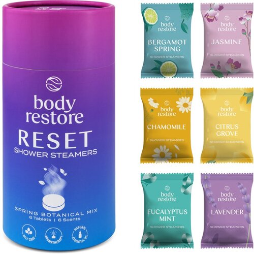 Body Restore Reset Shower Steamers tablete za prho 6 kos Slike