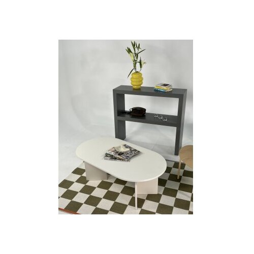 Hanah home Klub sto Leo Large, 110x42x60 cm, Bijeli Cene