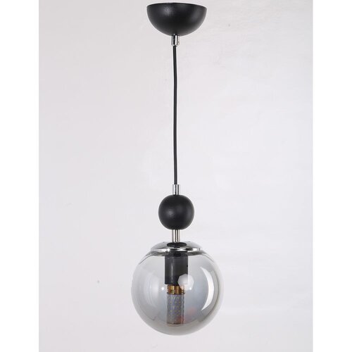 Squid Lighting Crna/siva viseća svjetiljka sa staklenim sjenilom ø 15 cm Marble – Cijene