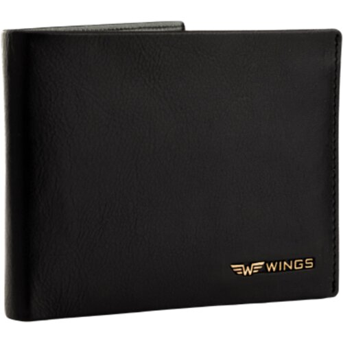WINGS Mu&amp;scaron;ki novčanik od prave kože crne boje Slike