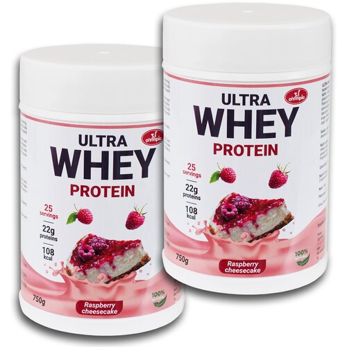 Olympic Whey Protein Ultra, Malina Cheesecake, 750 g, 2 komada Slike