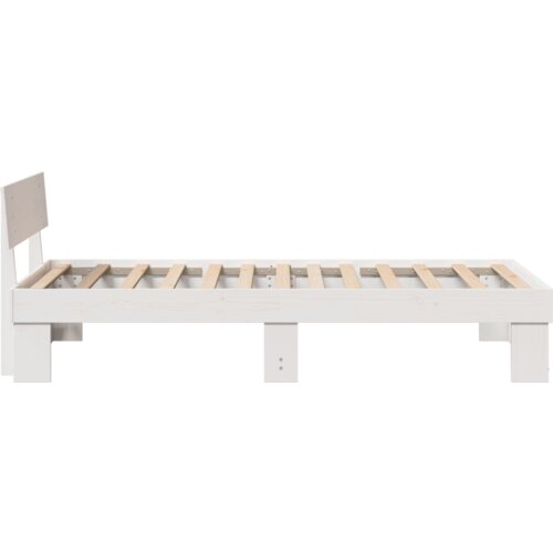 vidaXL krevetna konstrukcija bijelo 75 x 190 cm čvrsta borova drva Cijene