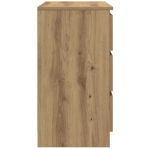  Komoda s ladicama artisan hrast 71x35x65 cm konstruirano drvo Smeđa Slike