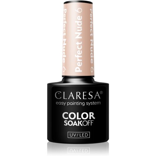 Claresa SoakOff UV/LED Color Perfect Nude gel lak za nohte odtenek 6 5 g Cene