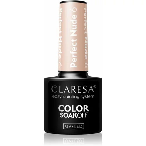 Claresa SoakOff UV/LED Color Perfect Nude gel lak za nokte nijansa 6 5 g