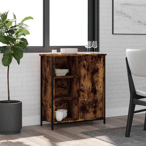 vidaXL Komoda dimljeni hrast 70x30x80 cm inženirski les Cene