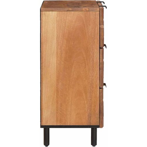  Kreveta Fin&amp;scaron; acacije smeđa 60 x 33 x 75 cm Čvrsto drvo manga Slike