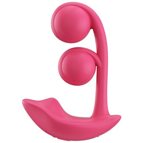 HoneyPlayBox Nosljiv vibrator s kroglicami - Melody-Pressure Sensing, z aplikacijo, rdeč Cene