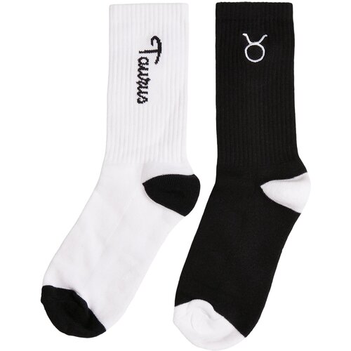 MT Accessoires Zodiac Socks 2-Pack Black/White Taurus Cene