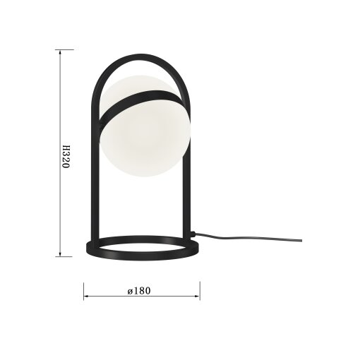 Wofi 8046-102 - LED Dodirna prigu&amp;scaron;iva lampa AVIGNON LED/10,5W/230V crna Slike