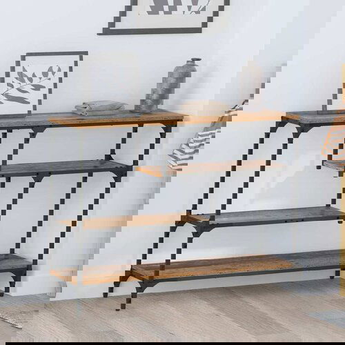 VidaXL Konzolna stolica Staro drvo 100 x 30 x 75 cm Konstruirano drvo Slike