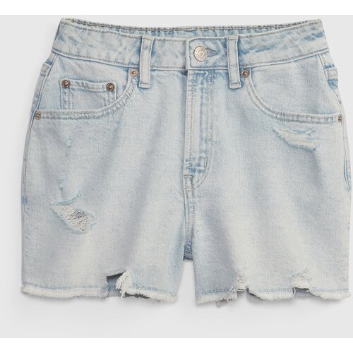 GAP Kids Denim Shorts High Rise Girlfriend Washwell - Girls Cijene