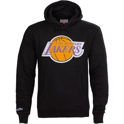 Mitchell And Ness Los Angeles Lakers Mitchell &amp;amp; Ness Chenille Logo pulover sa kapuljačom Slike