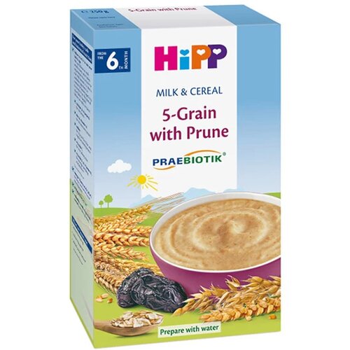 Hipp instant mlečna kaša sa 5 vrsta žit. i suvom šljivom 250g, 6m+ 110102789 Cene