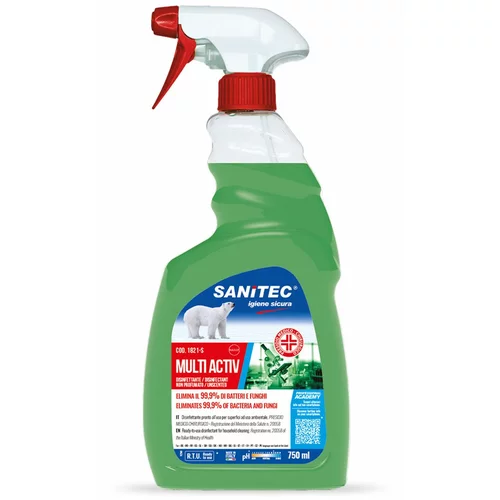 SANITEC čistilo za dezinfekcijo multi activ z razpršilko 750 ml