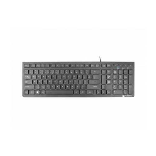 Natec tastatura discus 2, slim multimedia keyboard us, usb, black Slike
