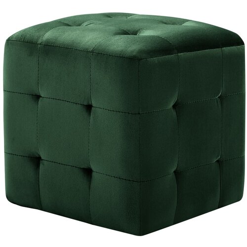 Maison Chic Dvo delni komplet Nočne omarice - Nočne mize zelene 30x30x30 cm žametno blago, (21686830) Cene