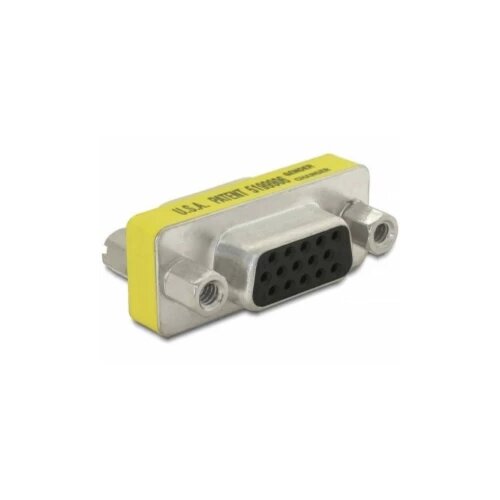Delock 65001 VGA adapter [1x 15-polni ženski konektor D-Sub - 1x 15-polni ženski konektor D-Sub] žuta Cijene