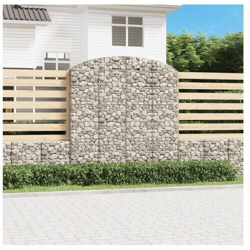  Gabionska ko&scaron;ara s lukom 200x50x200/220 cm pocinčano željezo Cijene