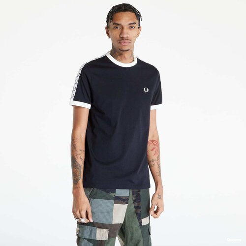 Fred Perry Taped Ringer T-shirt Black Cene