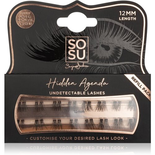 SOSU by Suzanne Jackson Hidden Agenda Undetectable Lashes šopaste lepilne trepalnice brez vozlička 12 mm Cene