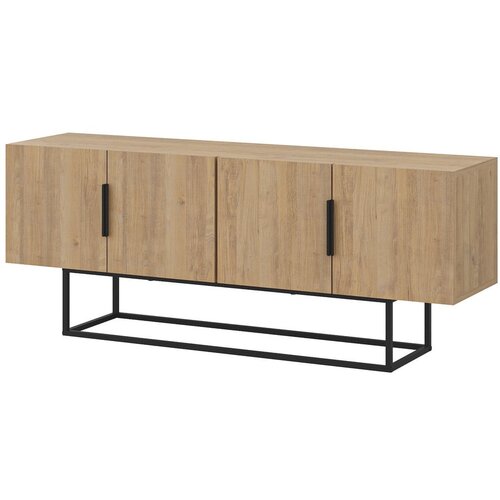 Marckeric TV omarica v hrastovem dekorju v naravni barvi 140x55 cm Titan &amp;ndash; Slike