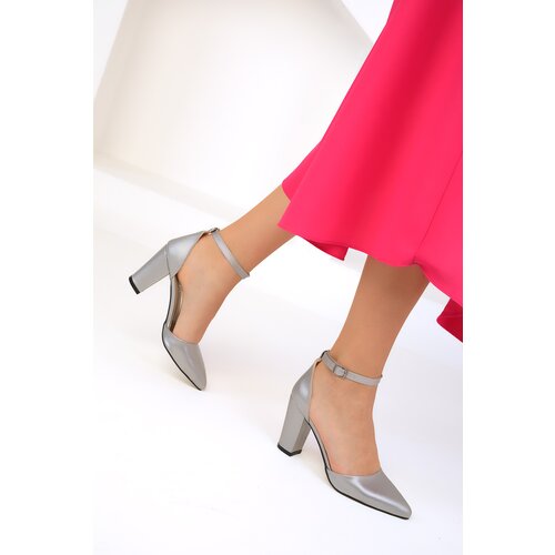Soho Women's Gray Classic Heeled Shoes 16816 Slike