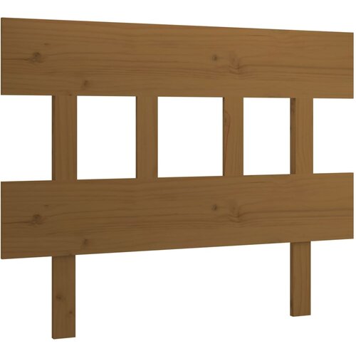 Maison Chic posteljno vzglavje - vzglavna omarica - nočna omarica medeno rjavo 103,5x3x81 cm trdna borovina, (21707320) Slike